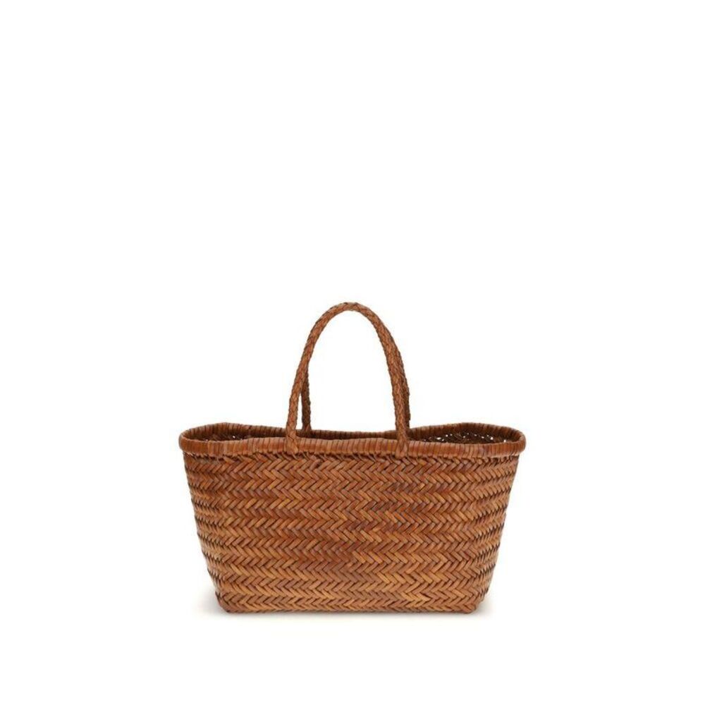 Dragon Diffusion Buffalo Leather Handbag with Top Handle Women Brown Handbags